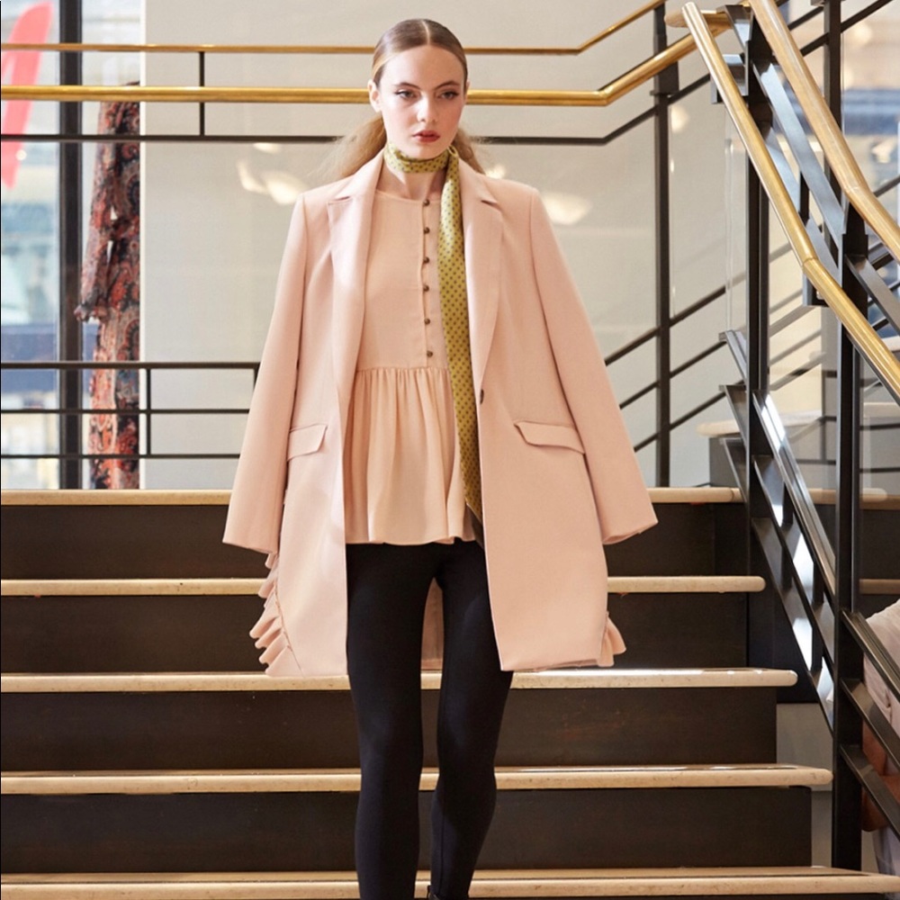 Banana Republic Gathered Empire Blouse - Blush